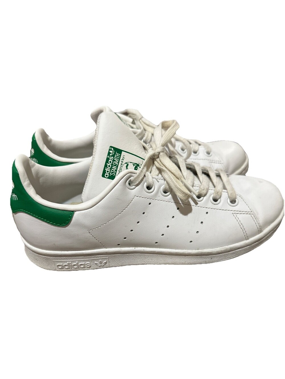 Adidas Stan Smith Size 6 White Green Sneakers Classic Tennis Shoes